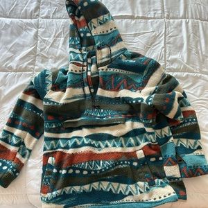 Billabong thick polar fleece hoodie xxl anorak